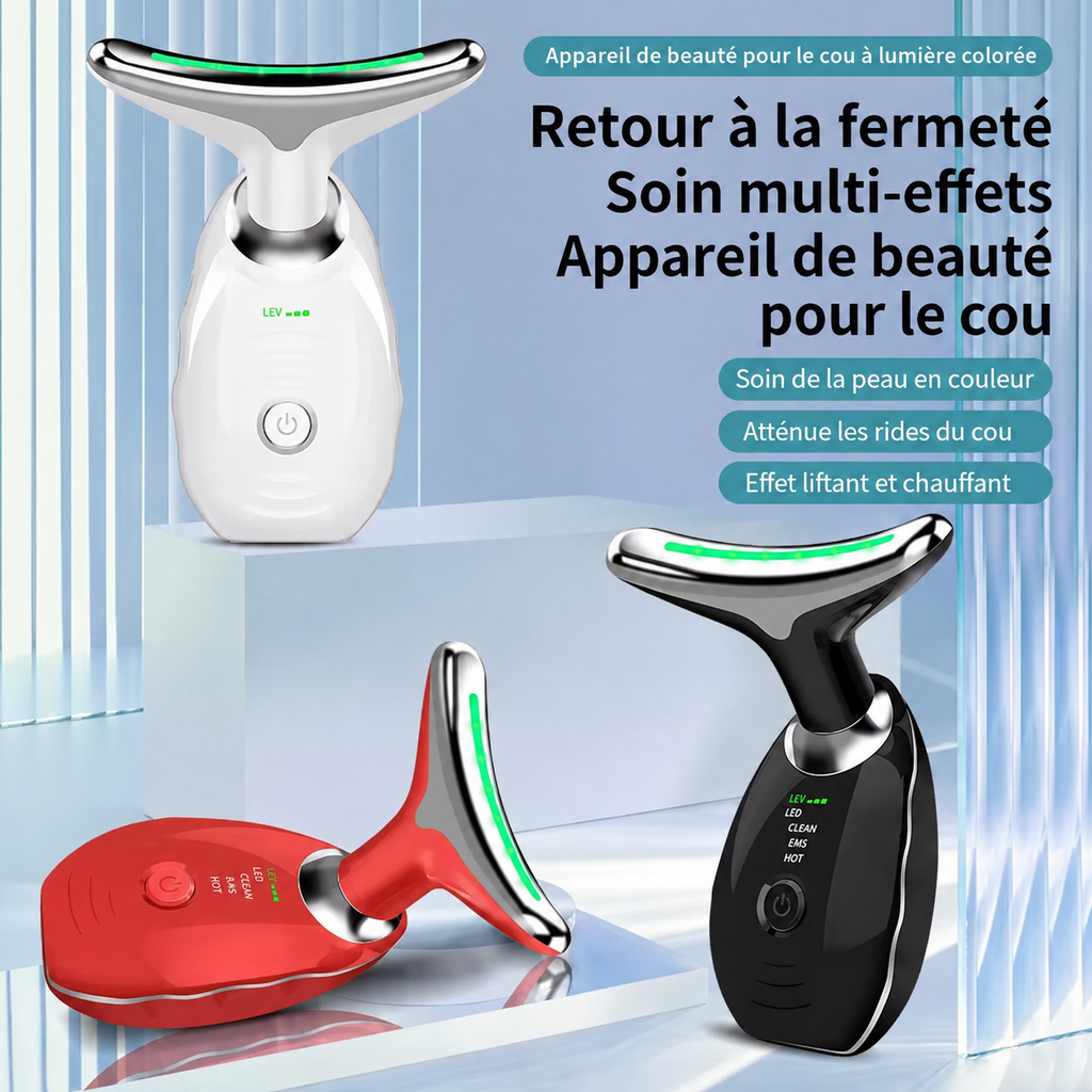 Éclat Pro — Appareil LED Anti-Âge Visage & Cou